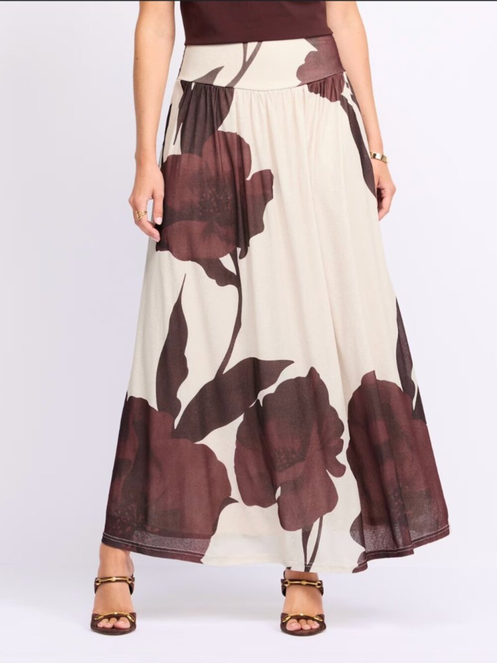 Petal & Pup Cascade Maxi Skirt Size Medium